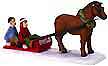 Coca-Cola Town Square Horse Pull Sleigh