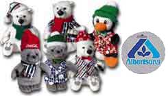 1999 Winter (Mass) Set Albertsons Coca-Cola Bean Bags Coca Cola Bean Bag Gift 1998
