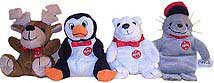 Australian Christmas Set 4 1999 Coca-Cola Bean Bags Coca Cola Bean Bag Mass 1998