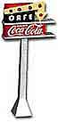 Coca-Cola Town Square Lighted Cafe Sign