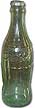 Large Coca-Cola Glass Bottle Bank with Metal Cap