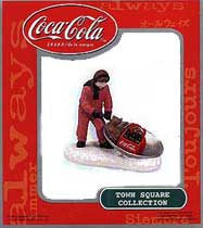 Coca-Cola Town Square Girl with Cat and Sled Coca Cola Town Square 1993 Accessories