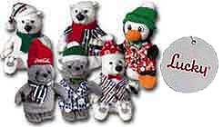 1999 Winter (Mass) Set Luckys Coca-Cola Bean Bags Coca Cola Bean Bag Mass 1999