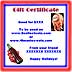 Coca-Cola Gift Certificate $10