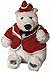 Coca-Cola Polar Bear in Red Delivery Jacket 8 inch