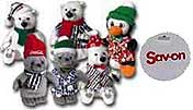 1999 Winter (Mass) Set Sav-on Coca-Cola Bean Bags