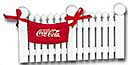 Coca-Cola Town Square Fence Strips with Banner