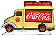 Coca-Cola Town Square Yellow Delivery Truck