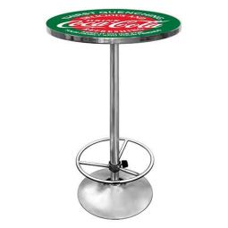 Red and Green Thirst Quenching Chrome Coca-Cola Pub Table