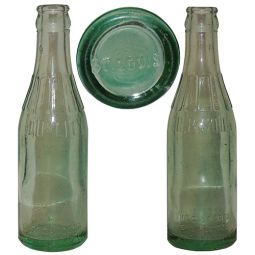 Green CB Soda Straight Sided Coca-Cola Bottle St Louis Circa 1920