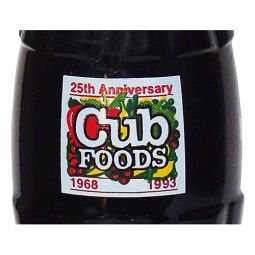 Cub Foods 25th Anniversary Premium Coca-Cola Bottle 1968-1993