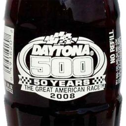 Daytona 500 50 Years NASCAR Coca-Cola Bottle 2008