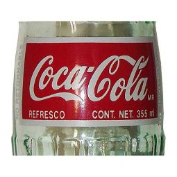 Mexico 355 ml Red Label Coca-Cola Bottle Empty
