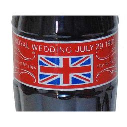 England Royal Wedding Bottle 7/29/81 Coca-Cola Bottle
