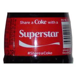 Share a Coke Superstar Celebration Glass Coca-Cola Bottle