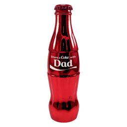 Coca-Cola Share a Coke with Dad Red Glazed Bottle
