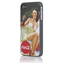 Coca-Cola iPhone 4-4S Mobile Case - Bathing Beauty With Red Trim Suit