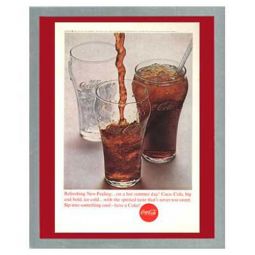 National Geographic Coca-Cola Ad Jun 1963 Refreshing New Feeling