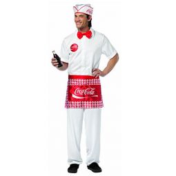 Coca-Cola Soda Jerk Adult Costume