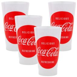 Delicious and Refreshing Coca-Cola Reusable Cups Set 4