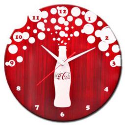 Bursting Bubbles Coca-Cola Wall Clock