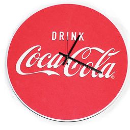 Fan Fave Drink Coca-Cola Logo Foam Wall Clock