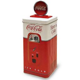 Coca-Cola Beverage Machine Galvanized Tin Bank