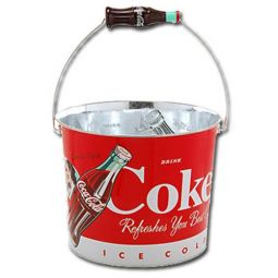 Coke Refreshes Best Retro Galvanized Tin Coca-Cola Ice Bucket