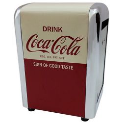 Have a Coke Metal Napkin Dispenser Half Size