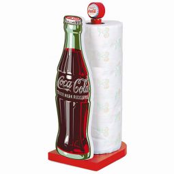 Coca-Cola Paper Towel Holder with Contour Bottle