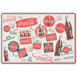 Coca-Cola Signs and Slogans Plastic Placemat Set 4