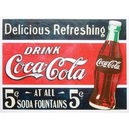 Coca-Cola Canvas Wall Art Delicious and Refreshing