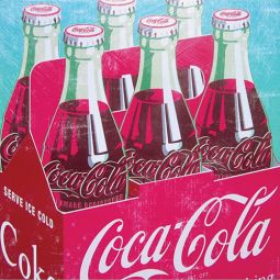 Pop Art Coca-Cola Six Pack Canvas Wall Art