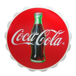 Red Coca-Cola Wood Contour Bottle Crown Key Box