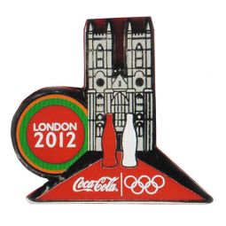 London Olympic Coca-Cola Pin - Landmark Westminster Abbey