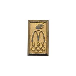 Atlanta 1996 Olympic Games McDonalds USA Gold Bar Partner Pin