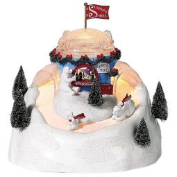 Dept 56 Animated North Pole Coca-Cola Sliding Hill