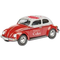 Coca-Cola Diecast 1966 Volkswagen Beetle Red 1:43 Scale