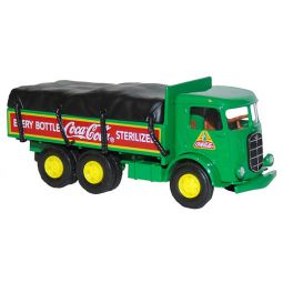 Hartoy Vintage Coca-Cola Diecast Green Mack Covered Truck 1:64 Scale
