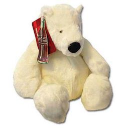 Coca-Cola Polar Bear Plush Sitting 12 inch