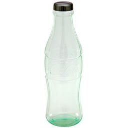 Plastic Coca-Cola Bottle Bank with Cap 12 Inches