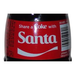Christmas Share A Coke with Santa Glass Bottle 2015