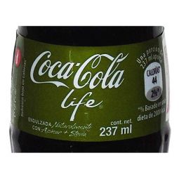 Green Label Mexico Coca-Cola Life Glass Bottle 237 ml 2015