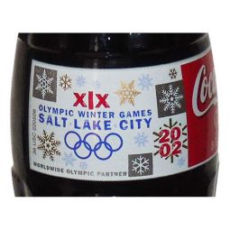 Salt Lake City Olympics Snowflake Coca-Cola Bottle 2002