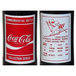 Lake Placid 1980 XIII Olympic Winter Games Women's Nordic Skiing Coke Bottles 10 oz