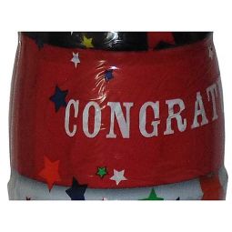 Congratulations Wrapped Coca-Cola Bottle (Stars)