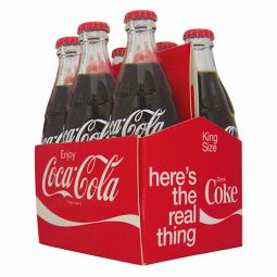 Six Pack Mini Coca-Cola Bottles in Carton (Full)