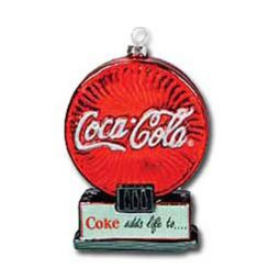 Coke Ads to Life Glass Coca-Cola Ornament