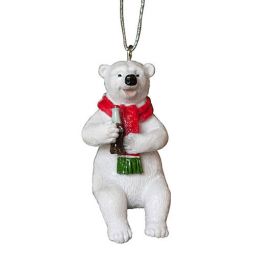 Coca-Cola Polar Bear Sitting Resin Ornament