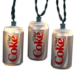 Kurt Adler Diet Coke Cans Light Set of 10